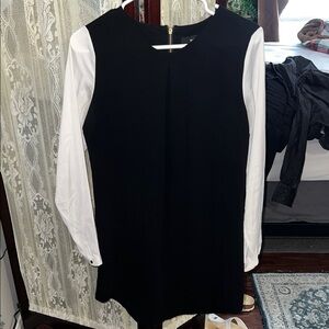 Mossimo Supply Co. Black and White Long Sleeve Dress